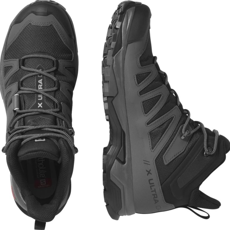 Botas Montaña Salomon X Ultra 4 Mid GTX Hombre Negros | MX FBIK420